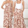 Dresses Salty Crush | Charis Maxi Skirt/Midi Dress - Rust