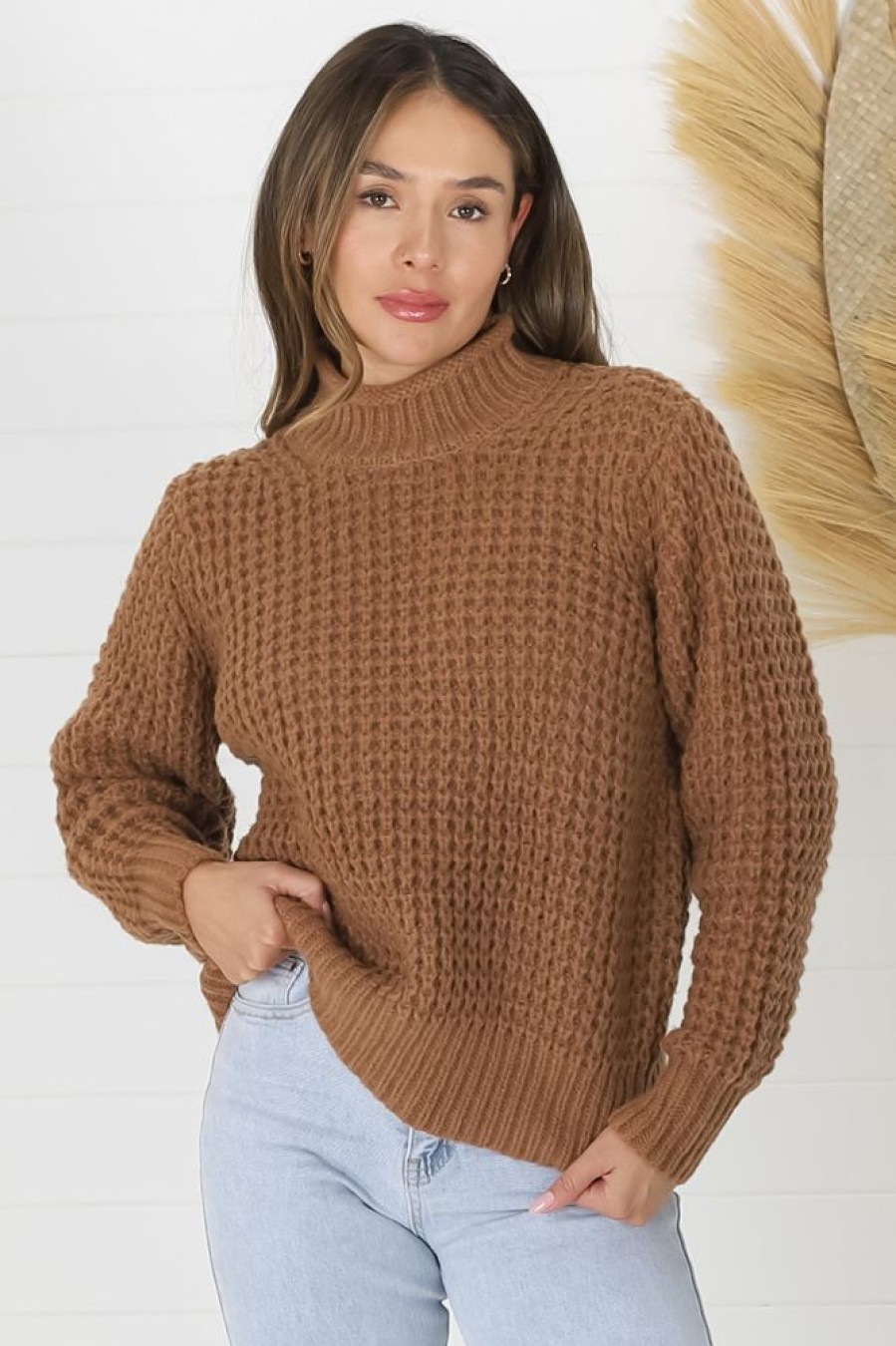 Jackets/Knitwear Salty Crush | Dexter Jumper - Tan
