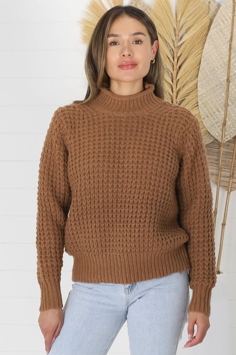 Jackets/Knitwear Salty Crush | Dexter Jumper - Tan