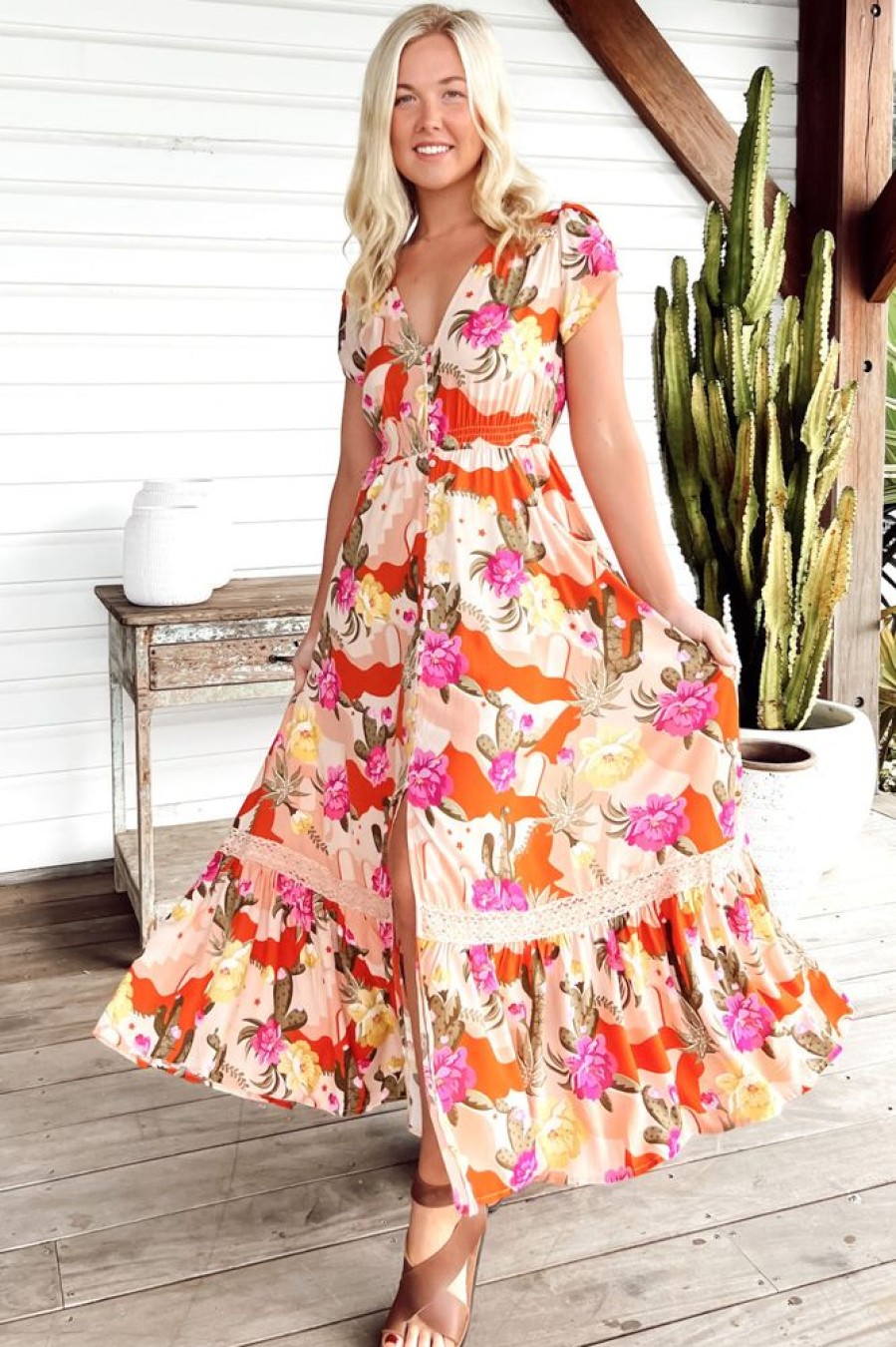 Dresses JAASE | Carmen - Agave Maxi Dress