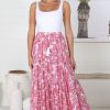 Bottoms Salty Crush | Hellen Maxi Skirt - Romelly Pink