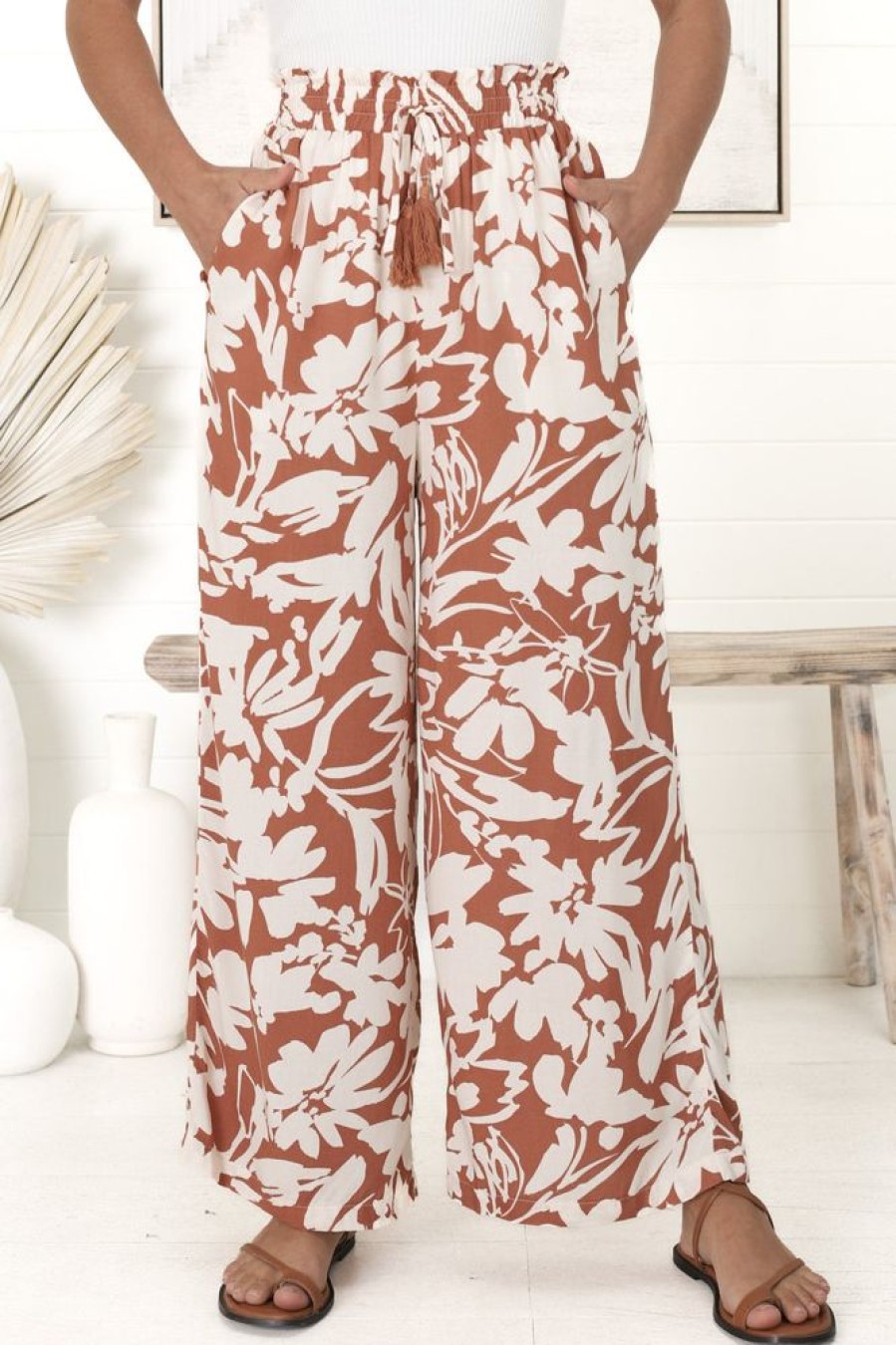 Bottoms Salty Crush | Nathy - Charis Pants - Rust