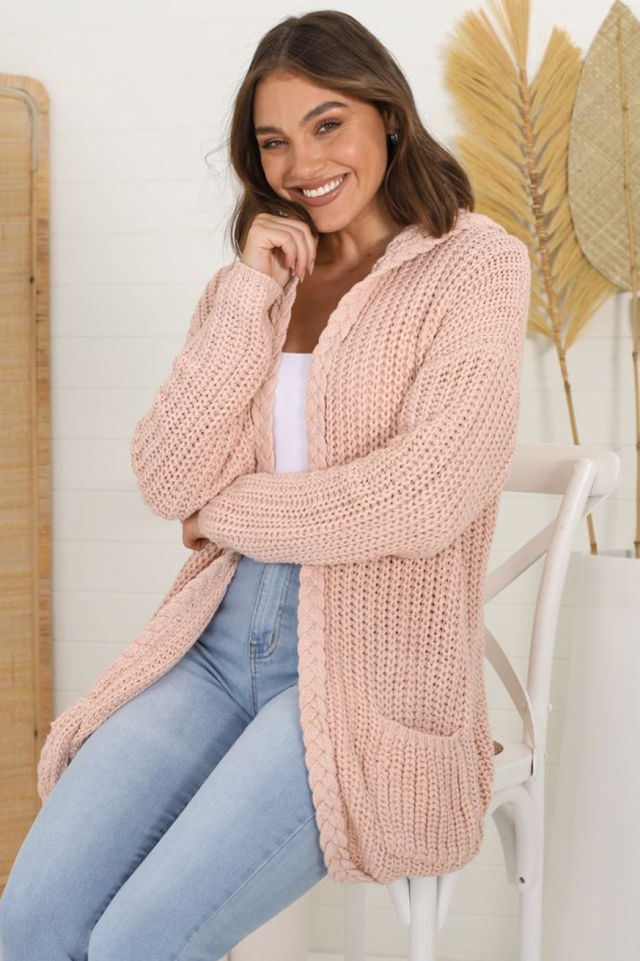 Jackets/Knitwear Salty Crush | Chase Cardigan - Pink