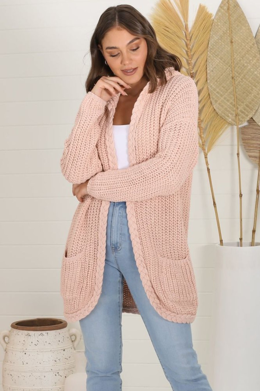 Jackets/Knitwear Salty Crush | Chase Cardigan - Pink