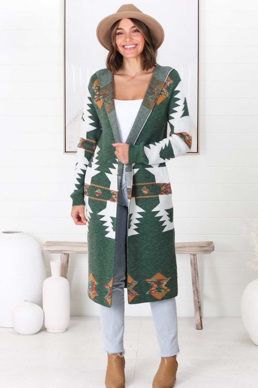 Jackets/Knitwear Salty Crush | Quest Cardigan - Green