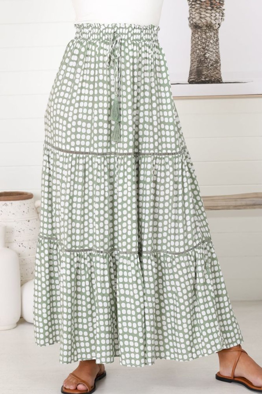 Bottoms Salty Crush | Billy - Maryanne Maxi Skirt - Green