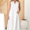 Dresses Salty Crush | Aurora Midi Dress - White