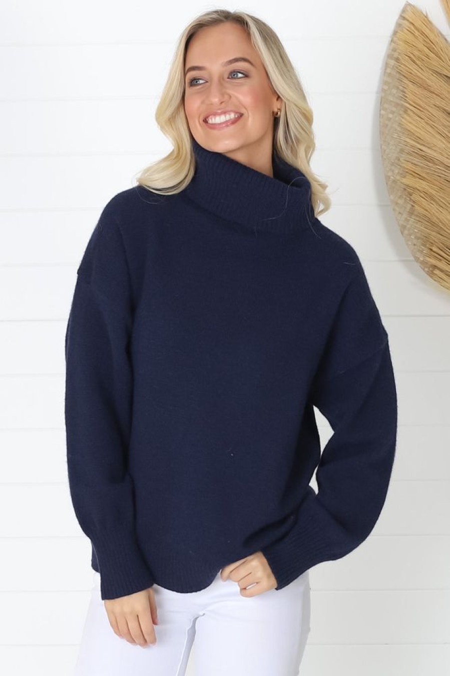 Jackets/Knitwear Salty Crush | Darcey Jumper - Navy