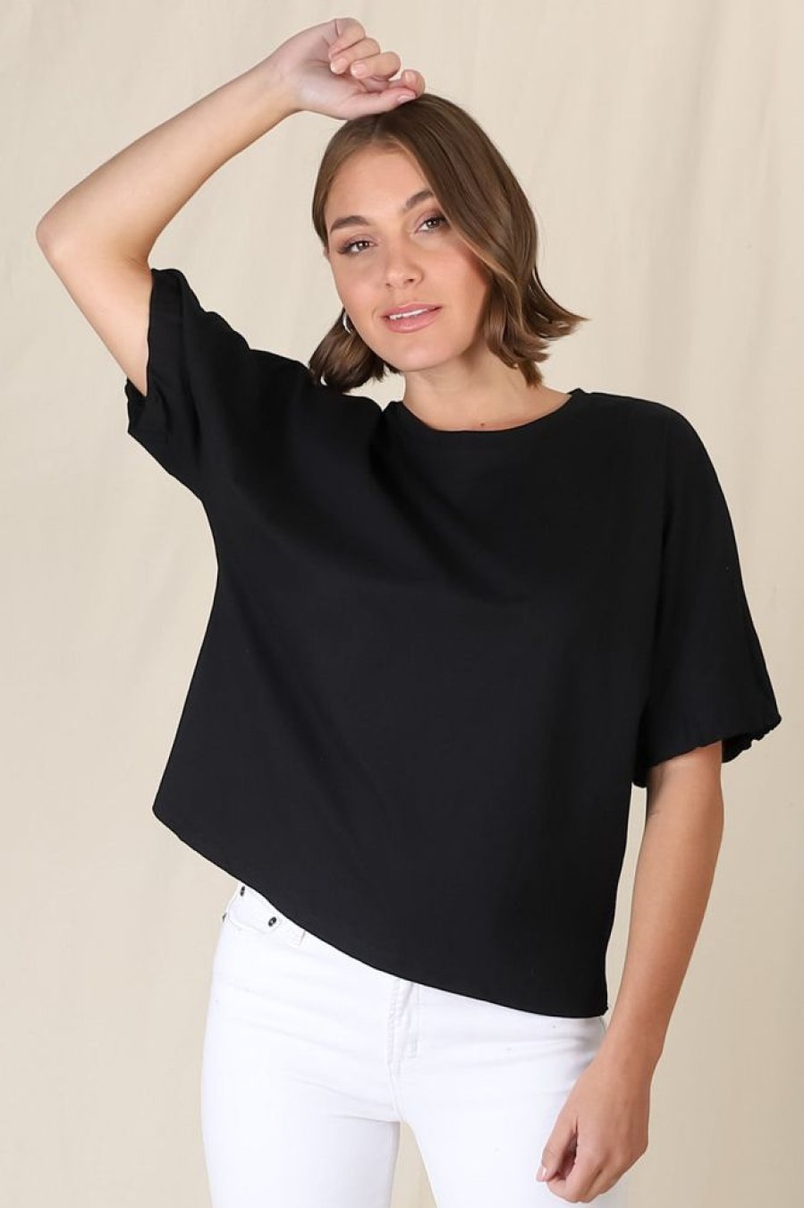 Tops Salty Crush | Flyn Top - Black
