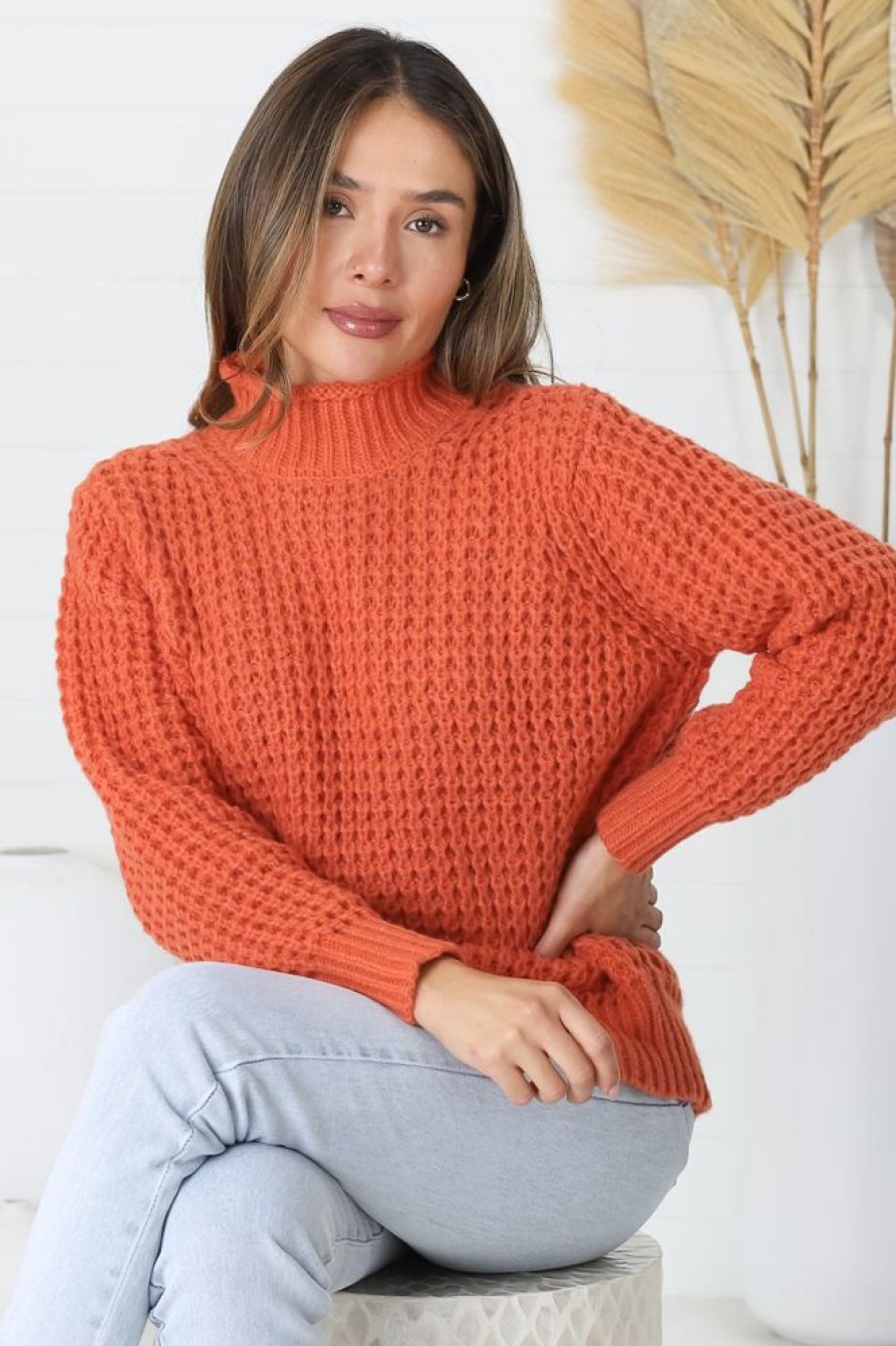 Jackets/Knitwear Salty Crush | Dexter Jumper - Orange