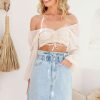 Bottoms Salty Crush | Tenerife Denim Skirt - Light Blue