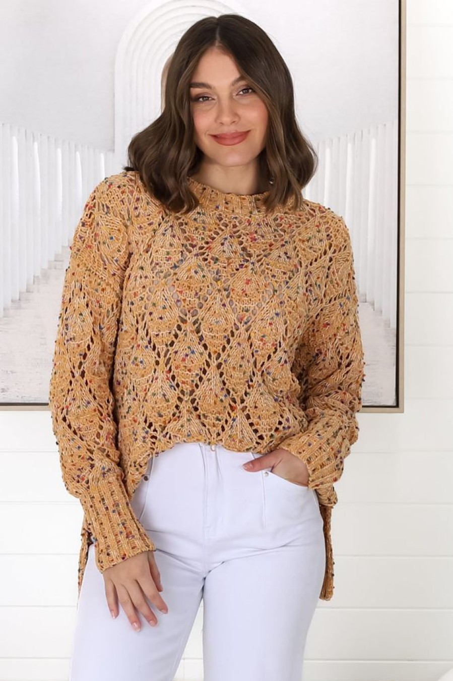 Jackets/Knitwear Salty Crush | Honour Jumper - Mustard