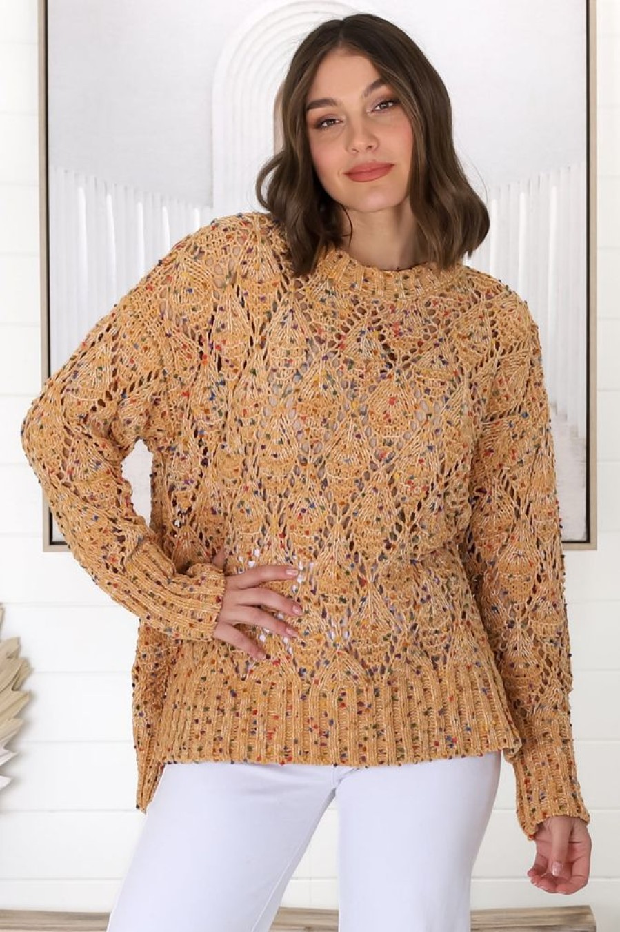 Jackets/Knitwear Salty Crush | Honour Jumper - Mustard